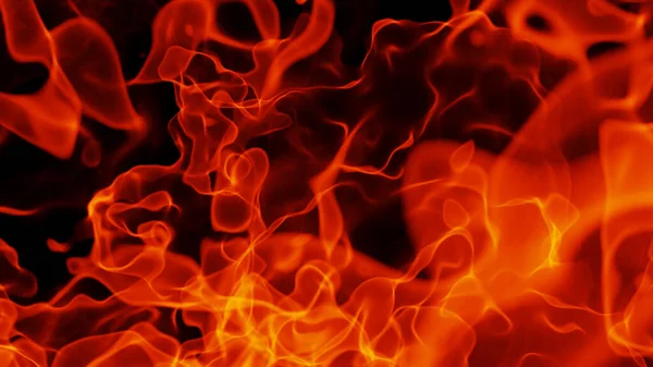 Feuerflammen Textur Hintergrund Realistische Abstrakte Orangefarbene Flammenmuster Glühende Feurige Renderillustration — Stockfoto