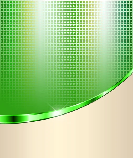 Abstrakter Grüner Hintergrund Mit Gepunktetem Muster Vektorillustration — Stockvektor