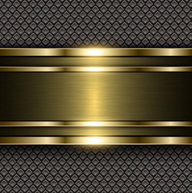 Metal altın arka plan, kare desen arka plan parlak metalik afiş, 