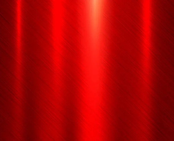 Fondo Textura Roja Metálica Patrón Placa Textura Metálica Cepillada Ilustración — Archivo Imágenes Vectoriales