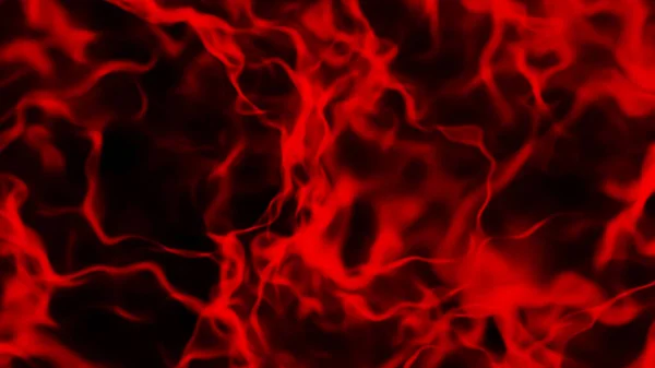 Abstract Achtergrond Met Gloeiend Rood Plasma Rookpatroon Zwart Weergave Illustratie — Stockfoto