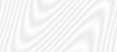 3D çizgili desenli soyut beyaz arkaplan, ilginç mimari minimal gri arkaplan, iş sunumu için kabartma tasarımı, vektör illüstrasyonu