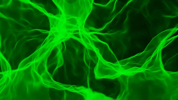 Зелений Дим Ізольований Чорному Абстрактний Фон Текстурою Природного Диму Ілюстрація — стокове фото