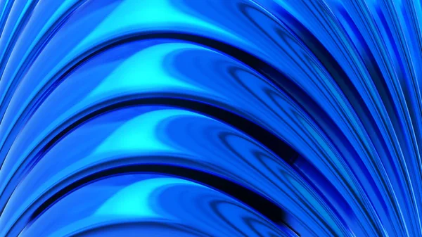 Blue Chrome Metallic Background Shiny Striped Metal Abstract Background Technology — Foto Stock