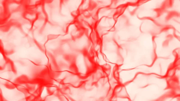 煙の質感の白 3Dレンダリングイラスト上の輝く赤いプラズマ煙パターンを持つ抽象的な背景 — ストック写真