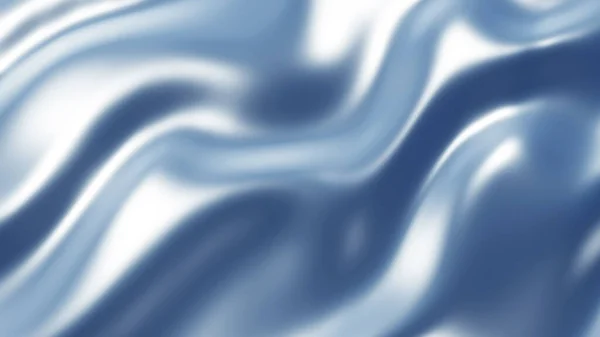 Hedvábné Stříbrně Modré Pozadí Texturou Vln Zajímavý Textilní Vzor Abstraktní — Stock fotografie
