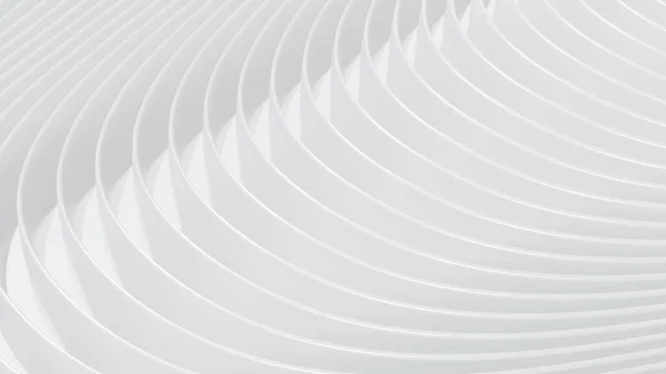 Abstrakcyjne Białe Tło Trójwymiarowym Wzorem Paski Ciekawa Architektura Minimalny Biały — Zdjęcie stockowe