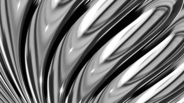 Zilveren Chroom Metallic Achtergrond Glanzend Gestreept Metaal Abstracte Achtergrond Technologie — Stockfoto