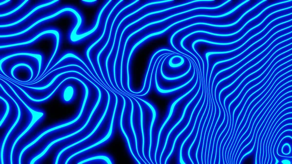 Abstract Neon Glowing Background Blue Lines Black Virtual Reality Concept — Photo