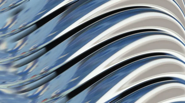 Silver Chrome Metallic Background Shiny Striped Metal Abstract Background Technology — ストック写真