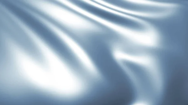 Abstract Blue Background Silk Waves Render Wavy Illustration — Stockfoto