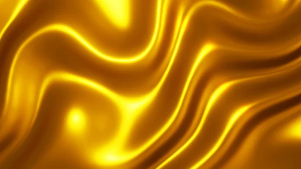 Textura Metal Dorado Interesante Patrón Ondas Doradas Diseño Ondulado Textil — Foto de Stock