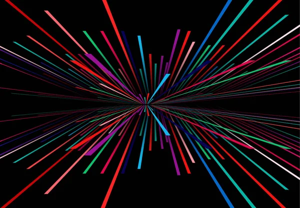 Abstrakt Bakgrund Neon Glöd Lila Blå Färger Kosmisk Hastighet Koncept — Stock vektor