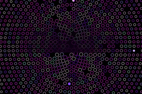 Abstract Background Geometric Colorful Circles Black Interesting Mosaic Halftone Design — Stok Vektör