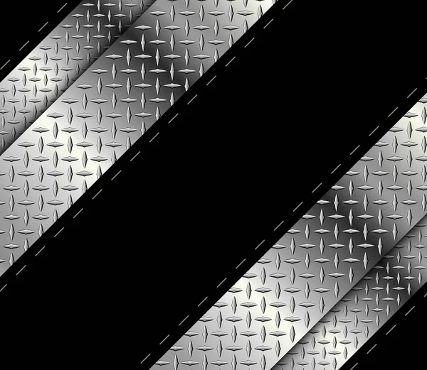 Silver Grey Metal Background Diamond Metallic Pattern Steel Plate Technology — Stockvektor