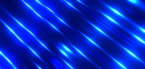 Blue Metal Texture Background Interesting Striped Chrome Waves Pattern Silky — ストック写真