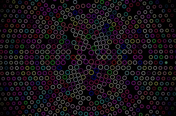 Abstract Background Geometric Colorful Circles Black Interesting Mosaic Halftone Design — Vector de stock