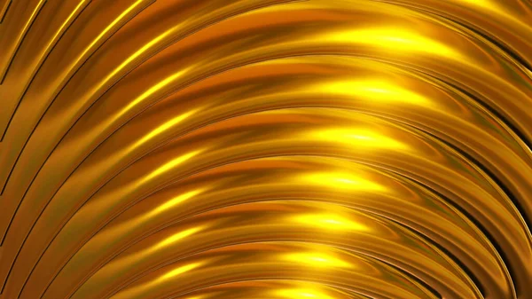 Gold Metallic Background Shiny Striped Metal Golden Abstract Background Technology — Foto Stock