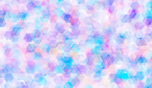 Абстрактный Мозаичный Фон Розово Голубой Шестиугольной Формы Геометрический Абстрактный Фон — стоковый вектор