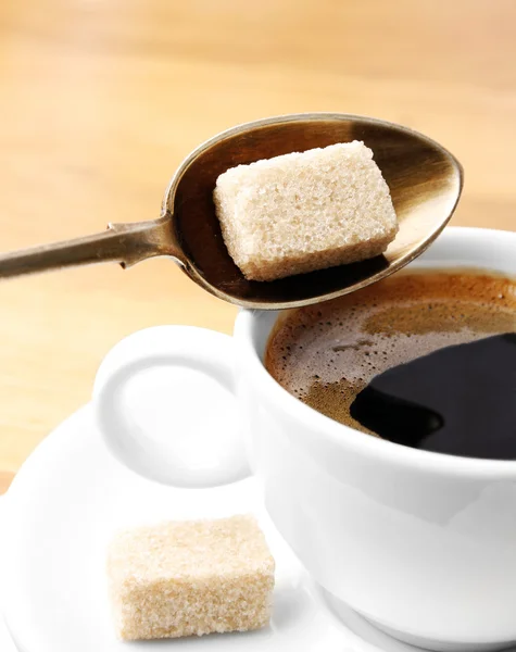 Coffee and sugar — Stock Photo, Image