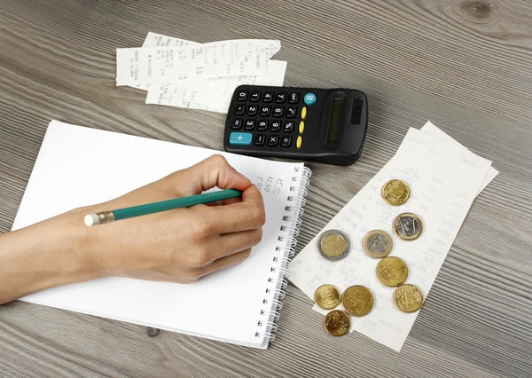 Counting the budget — Stock Photo, Image