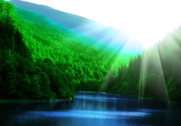 muhteşem dağ manzarası