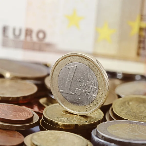 Moneta da 1 euro — Foto Stock