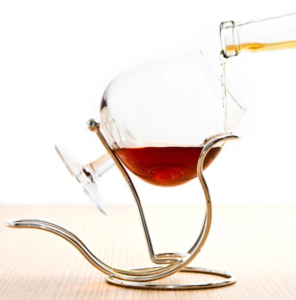 Ein Becher Cognac — Stockfoto