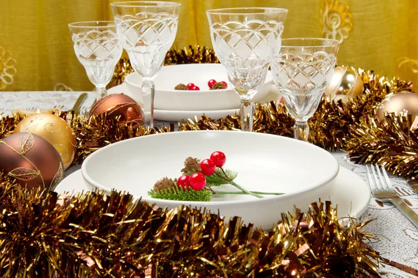 Christmas table — Stock Photo, Image