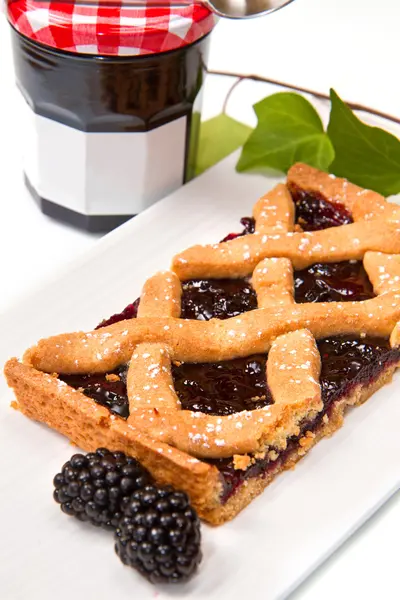 BlackBerry tarte — Stockfoto