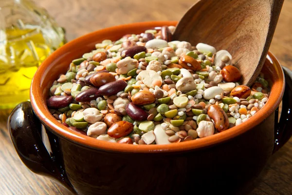 Vegetables in crock pot — Stock Photo, Image