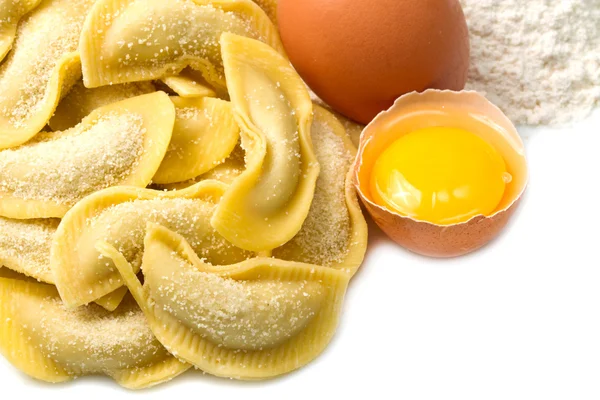 Ravioli on white background — Stock Photo, Image