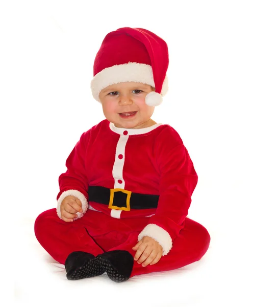 Santa claus dziewczynka — Zdjęcie stockowe