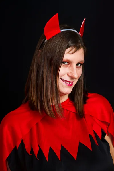 Giovane donna diavolo — Foto Stock