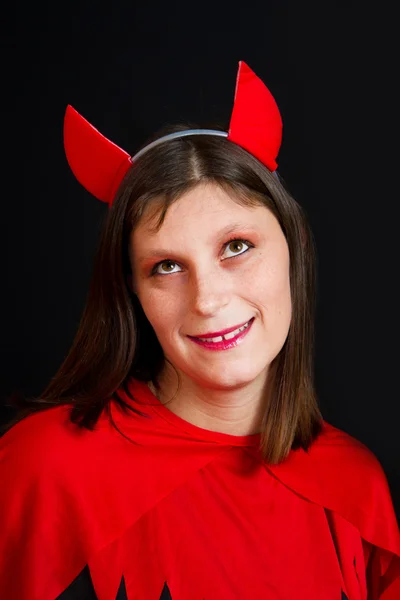 Young devil woman — Stock Photo, Image