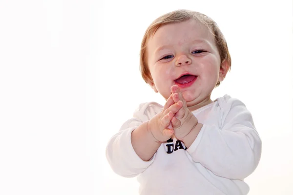 Glimlachende babymeisje — Stockfoto