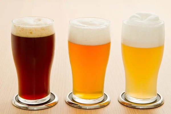 Diversi tipi di birra — Foto Stock