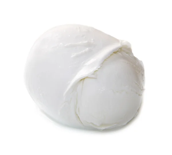 Fresh italian mozzarella on white background — Stock Photo, Image