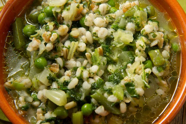 Sopa de verduras en tazón —  Fotos de Stock