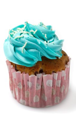 Mavi cupcake buzlanma