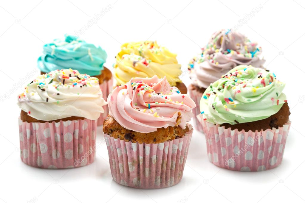 Colored Cupcakes