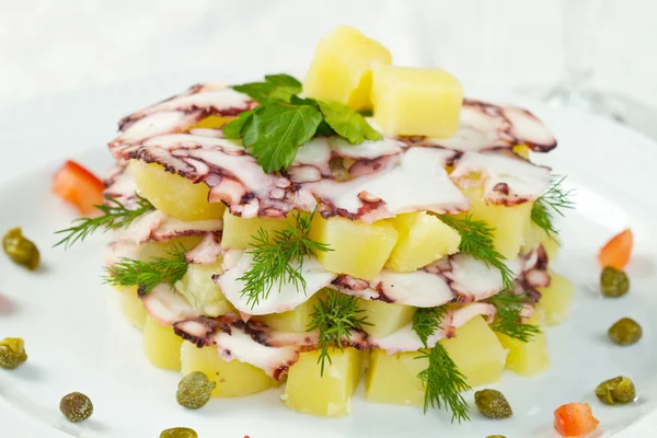 Chobotnice koláč s brambory — Stock fotografie