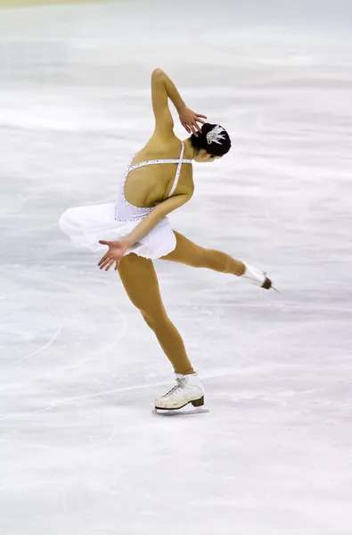 Mulher figura patinadora — Fotografia de Stock