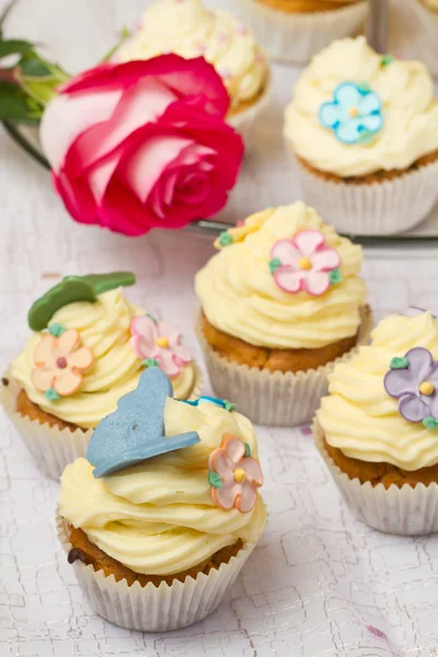 Decorated cupcakes — Stock Photo, Image