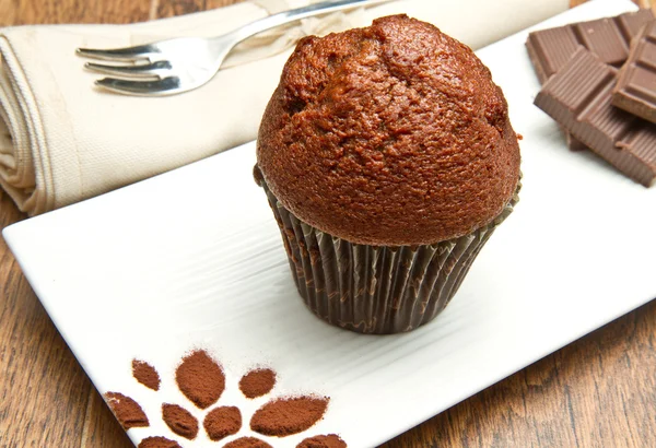 Muffin aux pépites de chocolat — Photo