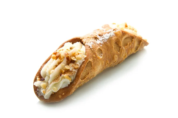 Cannoli siciliano con almendras — Foto de Stock