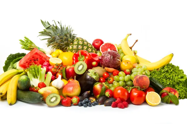 Gyümölcs és zöldség Stock Kép