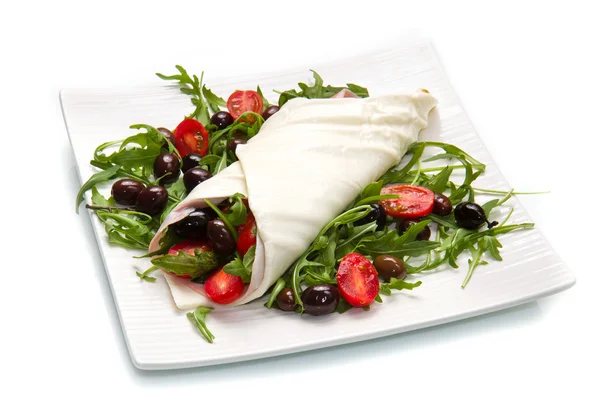 Mozzarella roll — Stockfoto