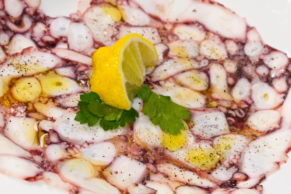 Octopus carpaccio — Stock Photo, Image