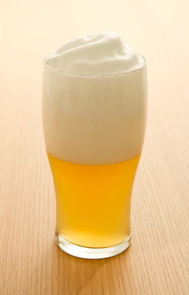 Wheat beer in a glass — Stock Photo, Image